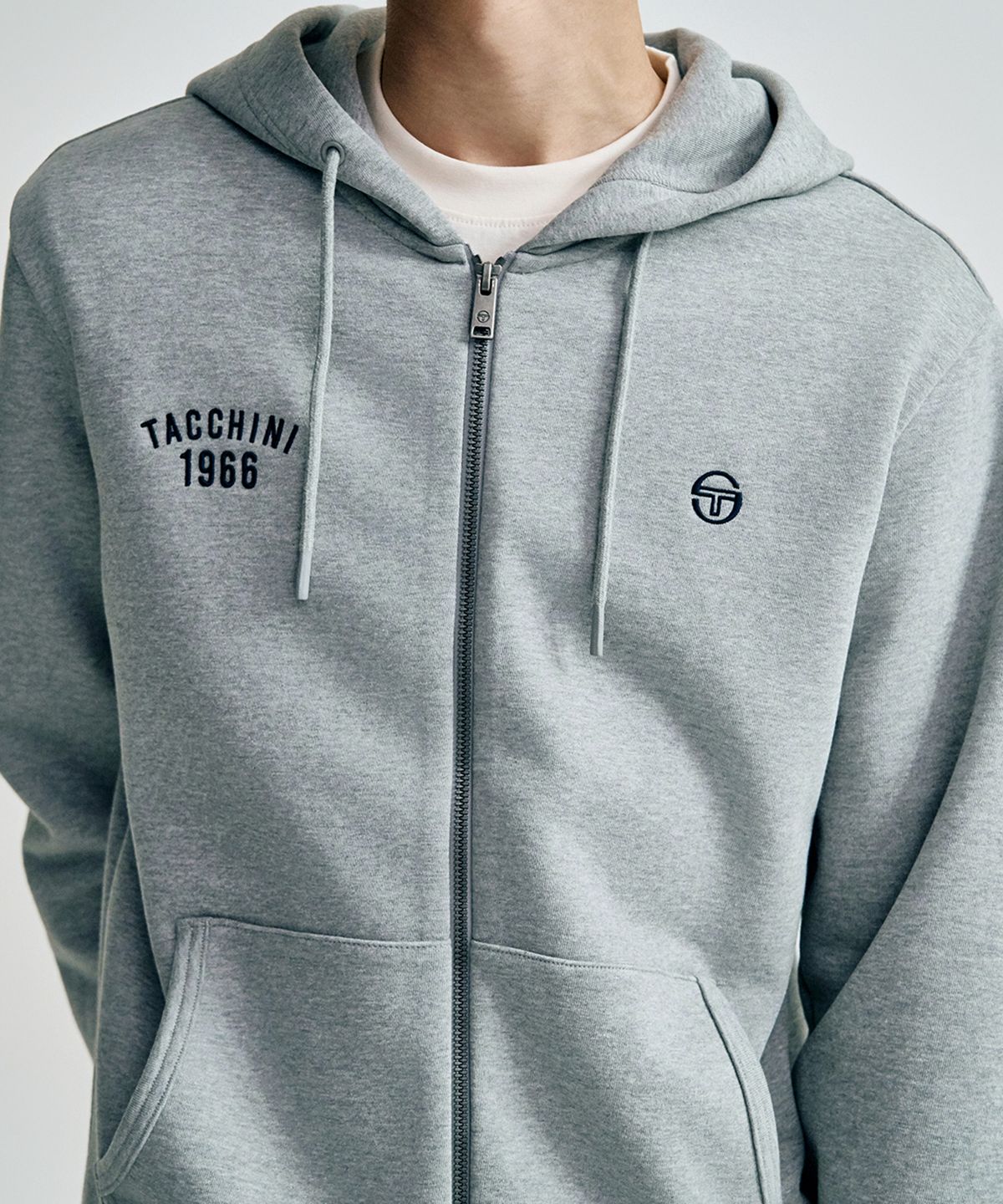 세르지오 타키니(SERGIO TACCHINI) M 쿠쉬라이트 프렌치 후드집업 (Melange Grey)
