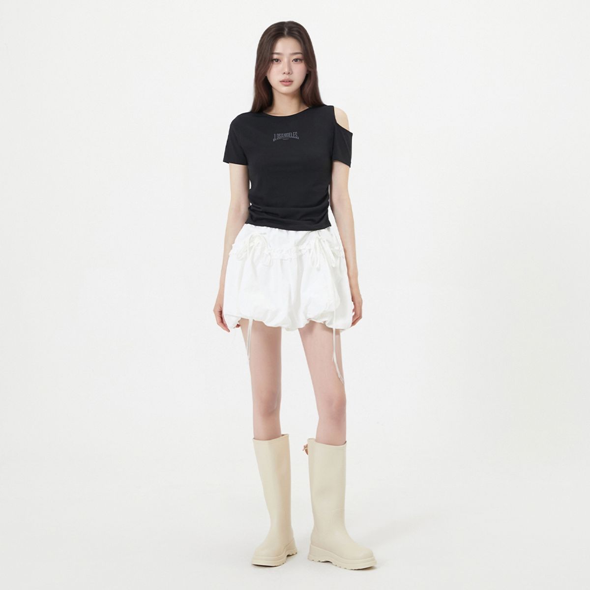 랩(LAP) 원숄더 셔링티셔츠 AR2CT567