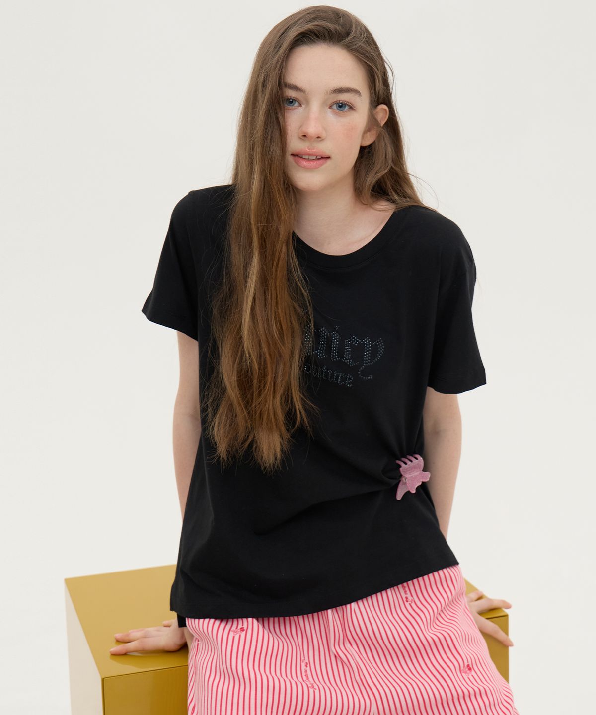 쥬시꾸뛰르 라이프웨어(JUICYCOUTURELIFEWEAR) 데일리 라이프 반팔티셔츠 (3colors)
