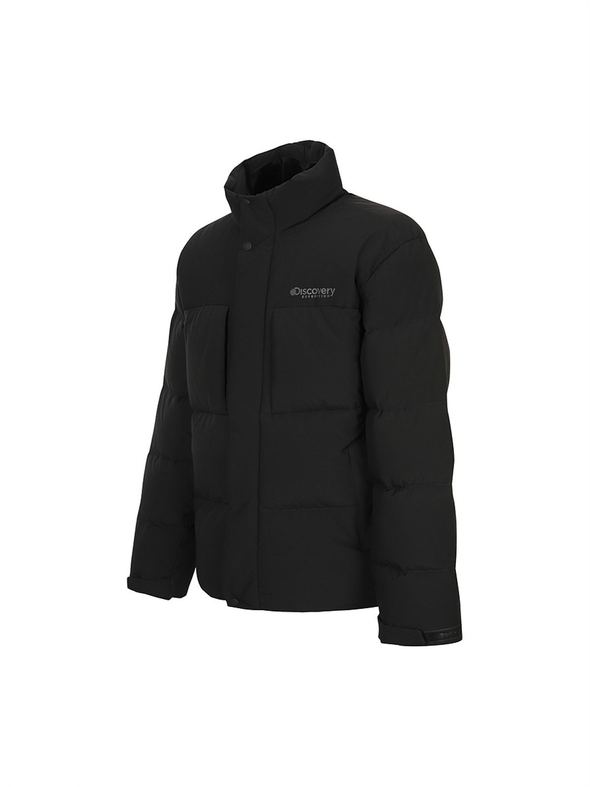 디스커버리 익스페디션(DISCOVERY EXPEDITION) 남성 레스터G 하이넥 구스다운 숏패딩 (BLACK)