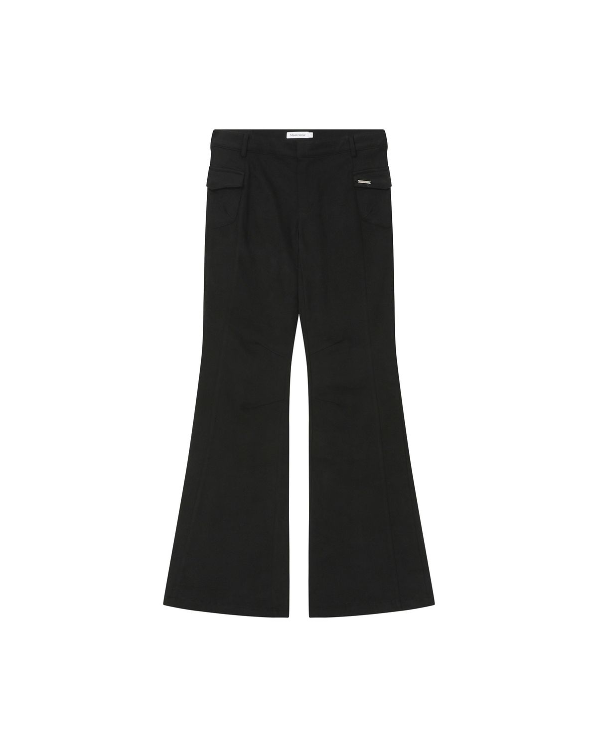 미세키서울(MISEKI SEOUL) Side pocket bootscut pants BLACK
