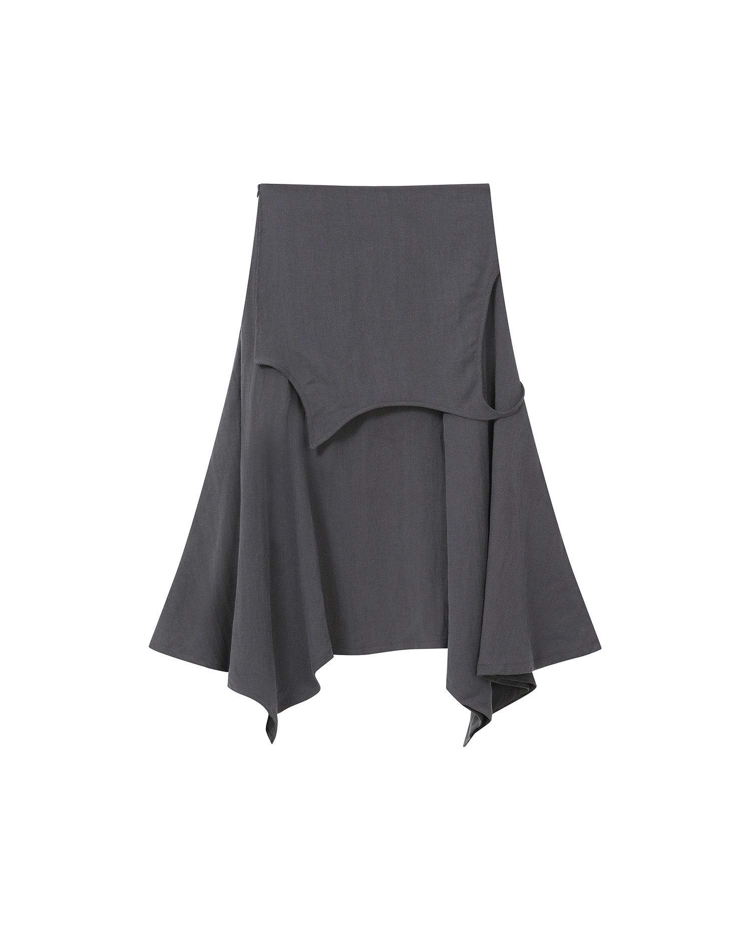 Miseki seoul Flutter folding skirt グレー 미세키서울(MISEKI SEOUL) Flutter folding Skirt CHARCOAL - 사이즈