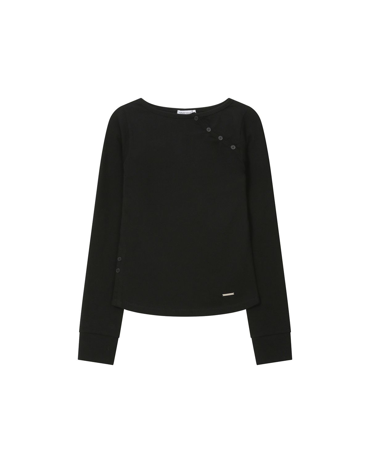 미세키서울(MISEKI SEOUL) Slash button long sleeves BLACK