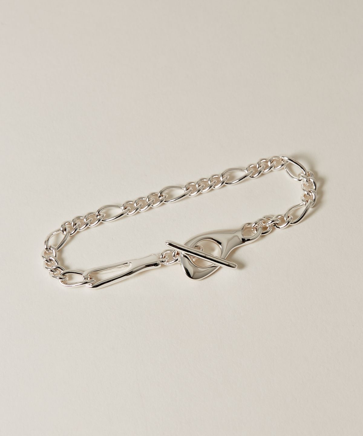 노비스도쿄(NOVICE TOKYO) 뉘앙스 맨틀 체인 팔찌 Nuance Mantel Chain Bracelet / Silver
