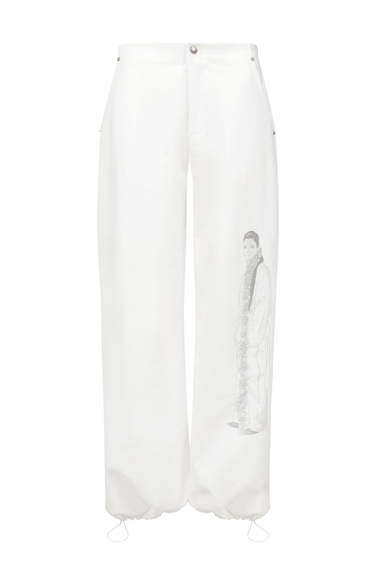 나체(NACHE) DRAWING SWEAT PANTS (UNISEX) BLACK