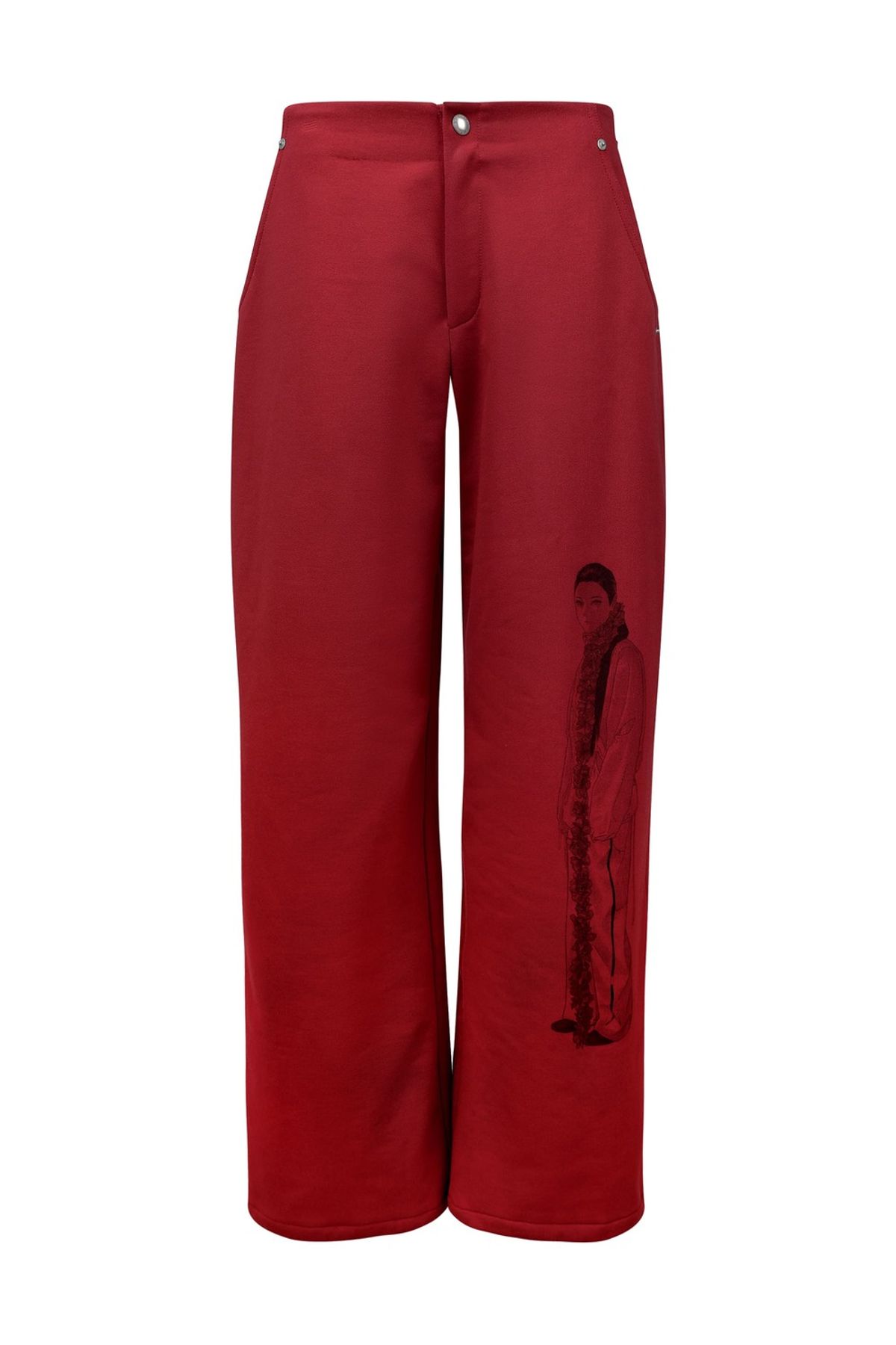 나체(NACHE) DRAWING SWEAT PANTS (UNISEX) BLACK
