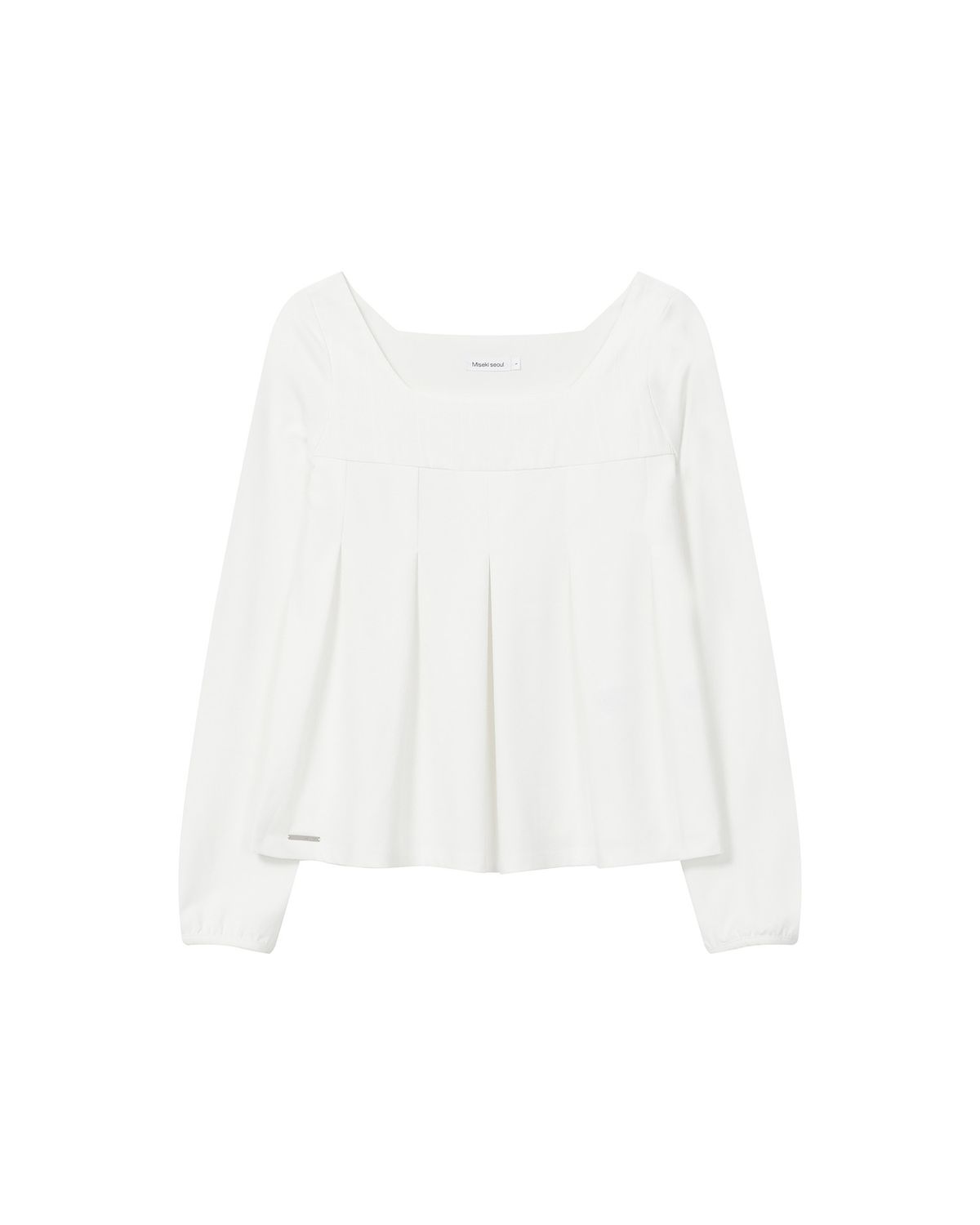 미세키서울(MISEKI SEOUL) Accordion pleats top WHITE
