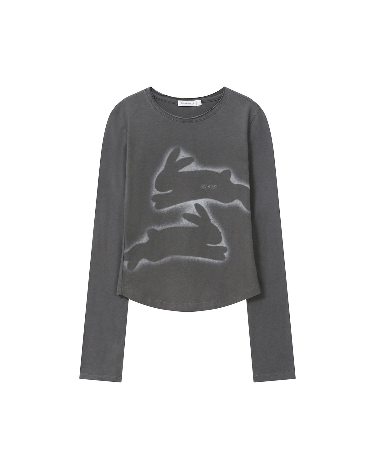 미세키서울(MISEKI SEOUL) Twin rabbit long sleeves CHARCOAL