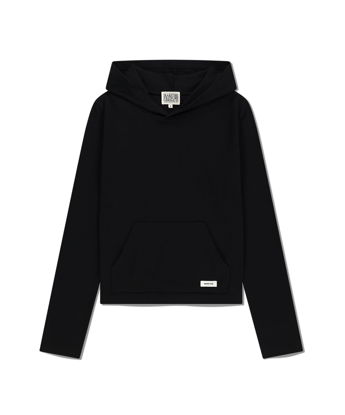 마리떼 프랑소와 저버(MARITHÉ + FRANҪOIS GIRBAUD) W BASIC HOODIE LONG SLEEVE black