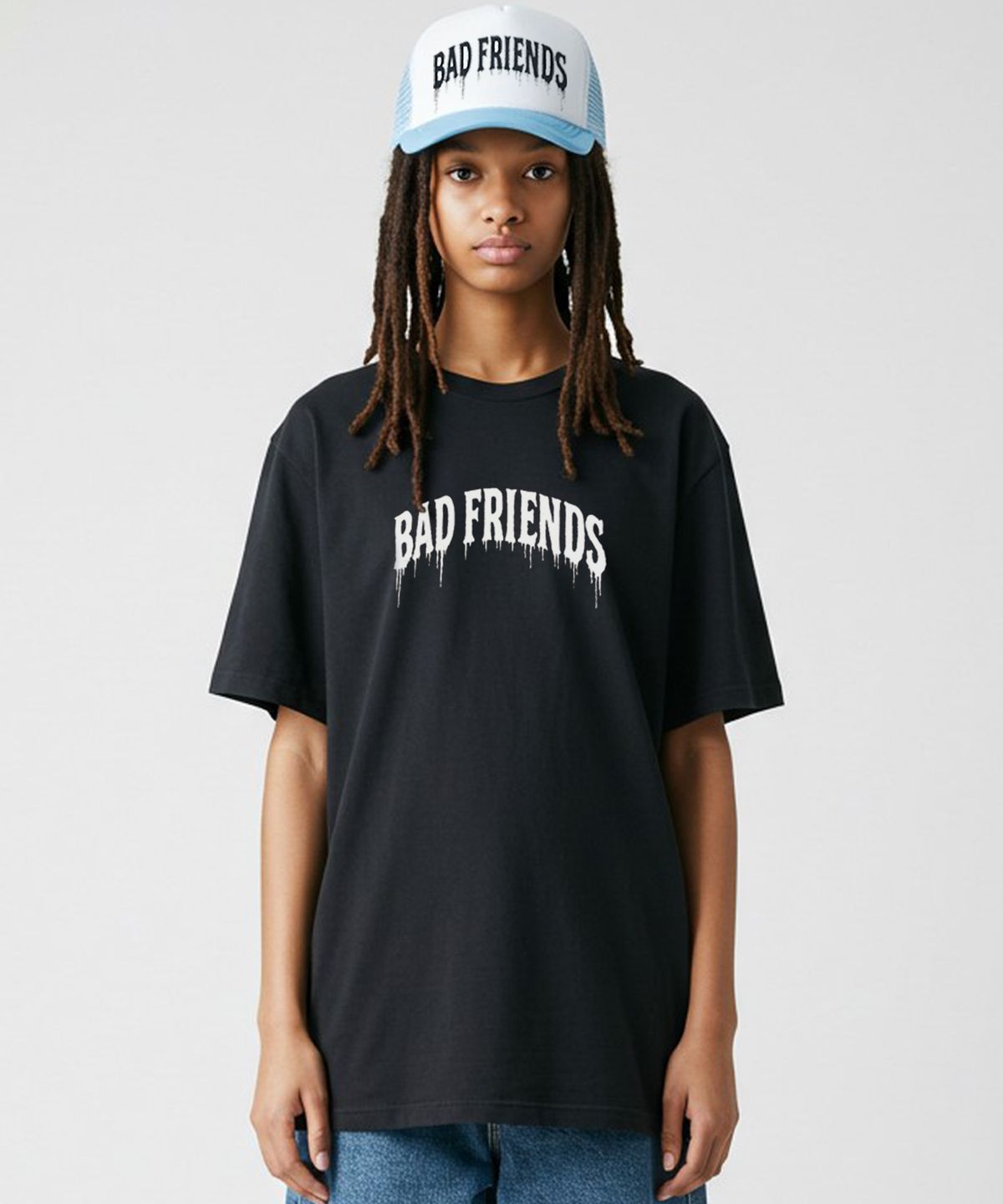로얄라이프(ROYALLIFE) 아치 로고 오버핏 반팔티 (RL2571 Arch Logo Oversized Tee) - Black