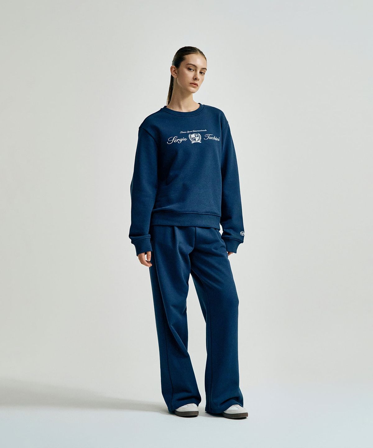 세르지오 타키니(SERGIO TACCHINI) U 쿠쉬라이트 프렌치 클래식 맨투맨 (Navy)