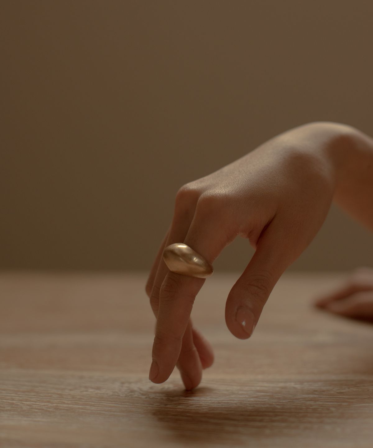 노비스도쿄(NOVICE TOKYO) 빈티지 볼륨 디스크 반지 Vintage Chunky Disc Ring / Gold