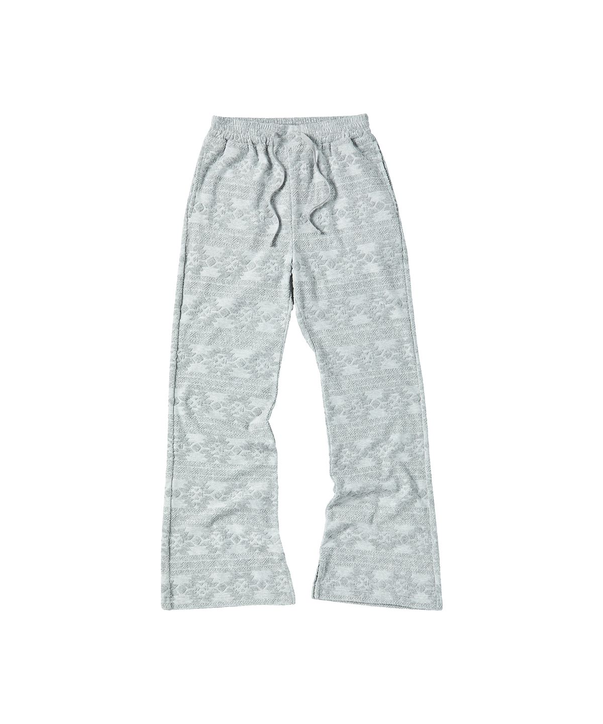 꼬모니노즈(COMONINOZ) W JAQUARD PANTS [LIGHT GRAY]