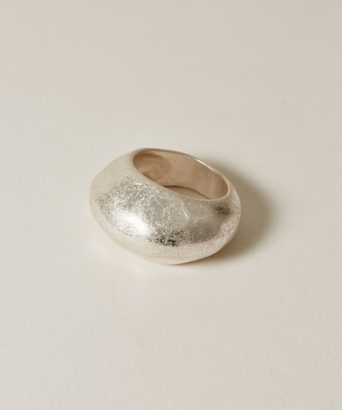 노비스도쿄(NOVICE TOKYO) 빈티지 볼륨 디스크 반지 Vintage Chunky Disc Ring / Silver