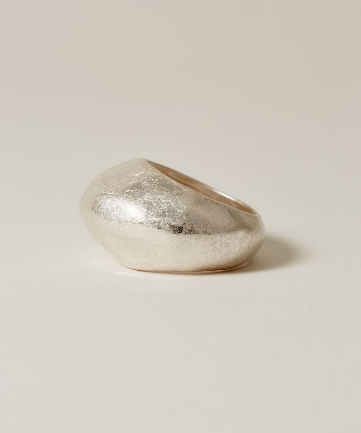 노비스도쿄(NOVICE TOKYO) 빈티지 볼륨 디스크 반지 Vintage Chunky Disc Ring / Silver