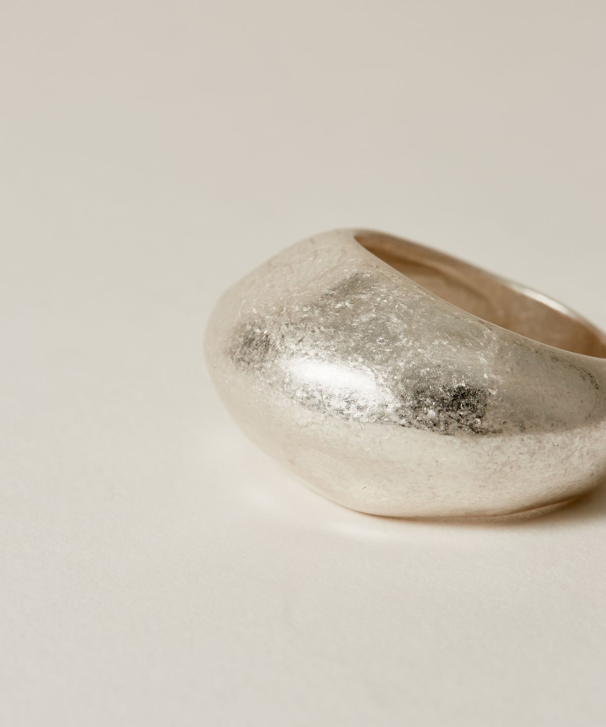 노비스도쿄(NOVICE TOKYO) 빈티지 볼륨 디스크 반지 Vintage Chunky Disc Ring / Silver
