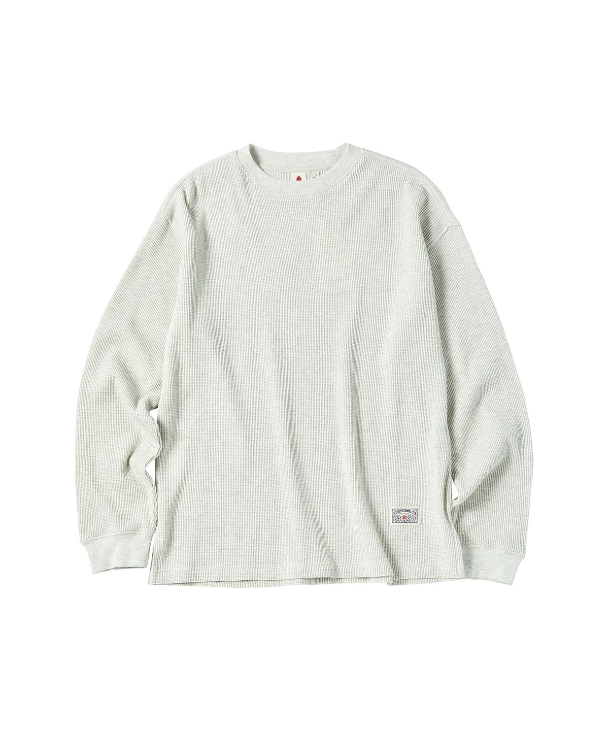 꼬모니노즈(COMONINOZ) WAFFLE LONG SLEEVES T-SHIRT [OATMEAL]