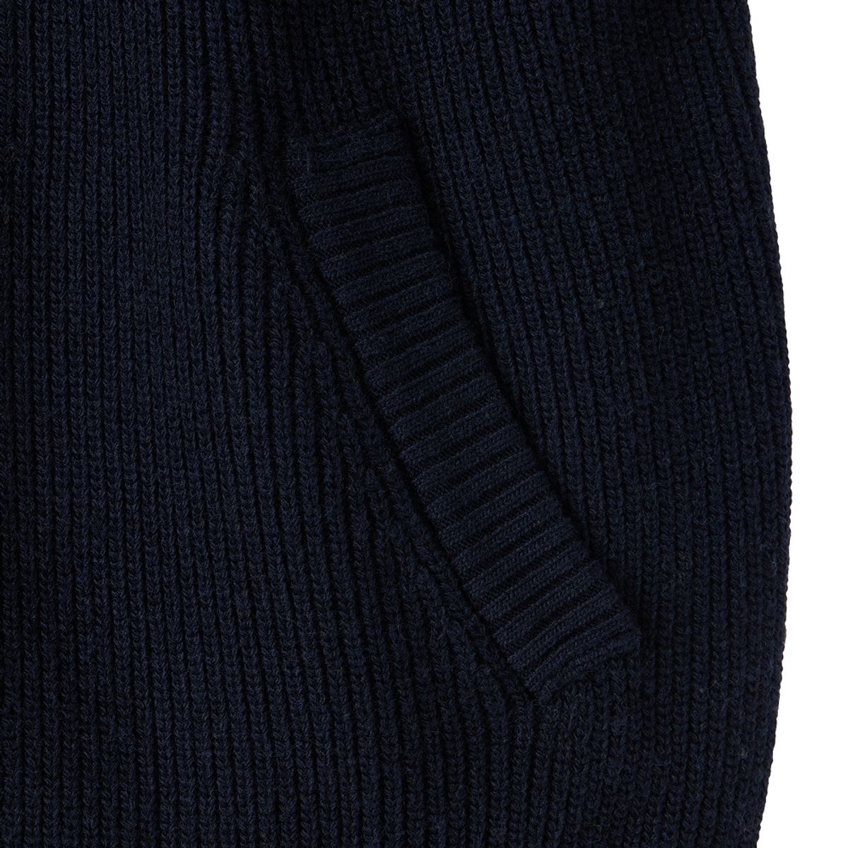 브롬톤 런던(BROMPTON LONDON) HOOD HYBRID CARDIGAN - NAVY (P254UCD432)