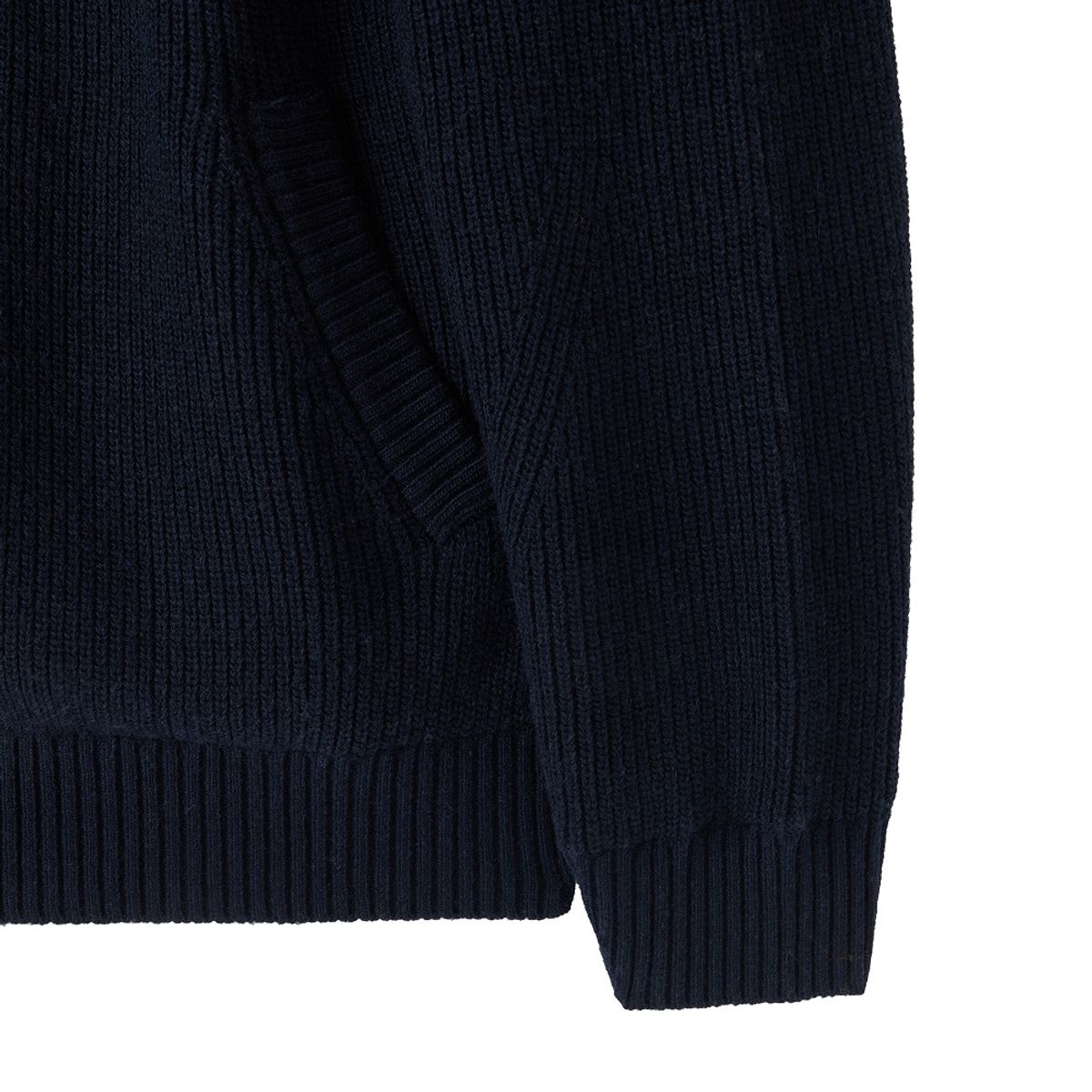 브롬톤 런던(BROMPTON LONDON) HOOD HYBRID CARDIGAN - NAVY (P254UCD432)