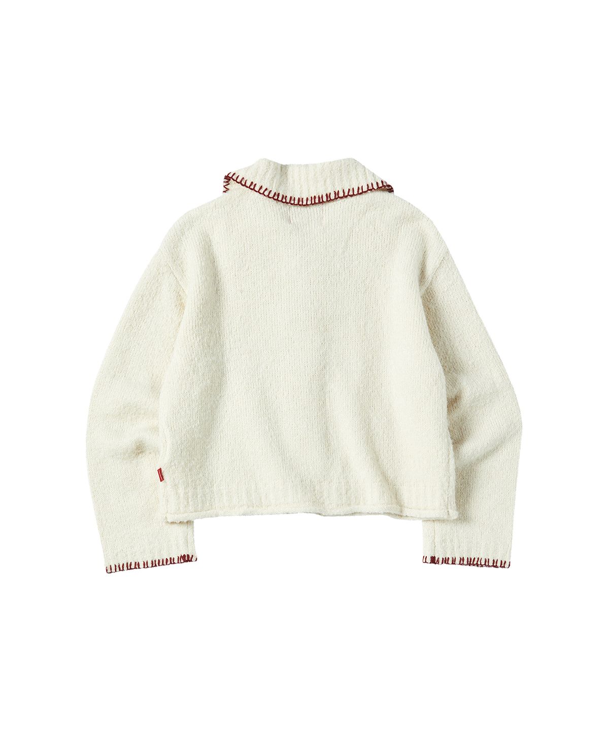 꼬모니노즈(COMONINOZ) W BOUCLE SWEATER CARDIGAN [IVORY]