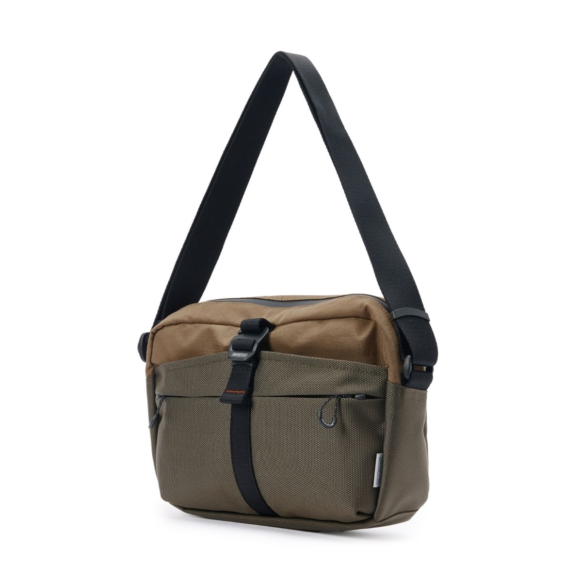 브롬톤 런던(BROMPTON LONDON) 6-SHAPED RING DETAIL CROSS BAG - BROWN (P255ACR110)