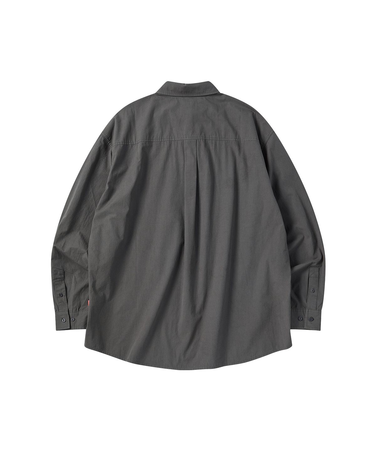 꼬모니노즈(COMONINOZ) COTTON PIPING SHIRT [CHARCOAL]