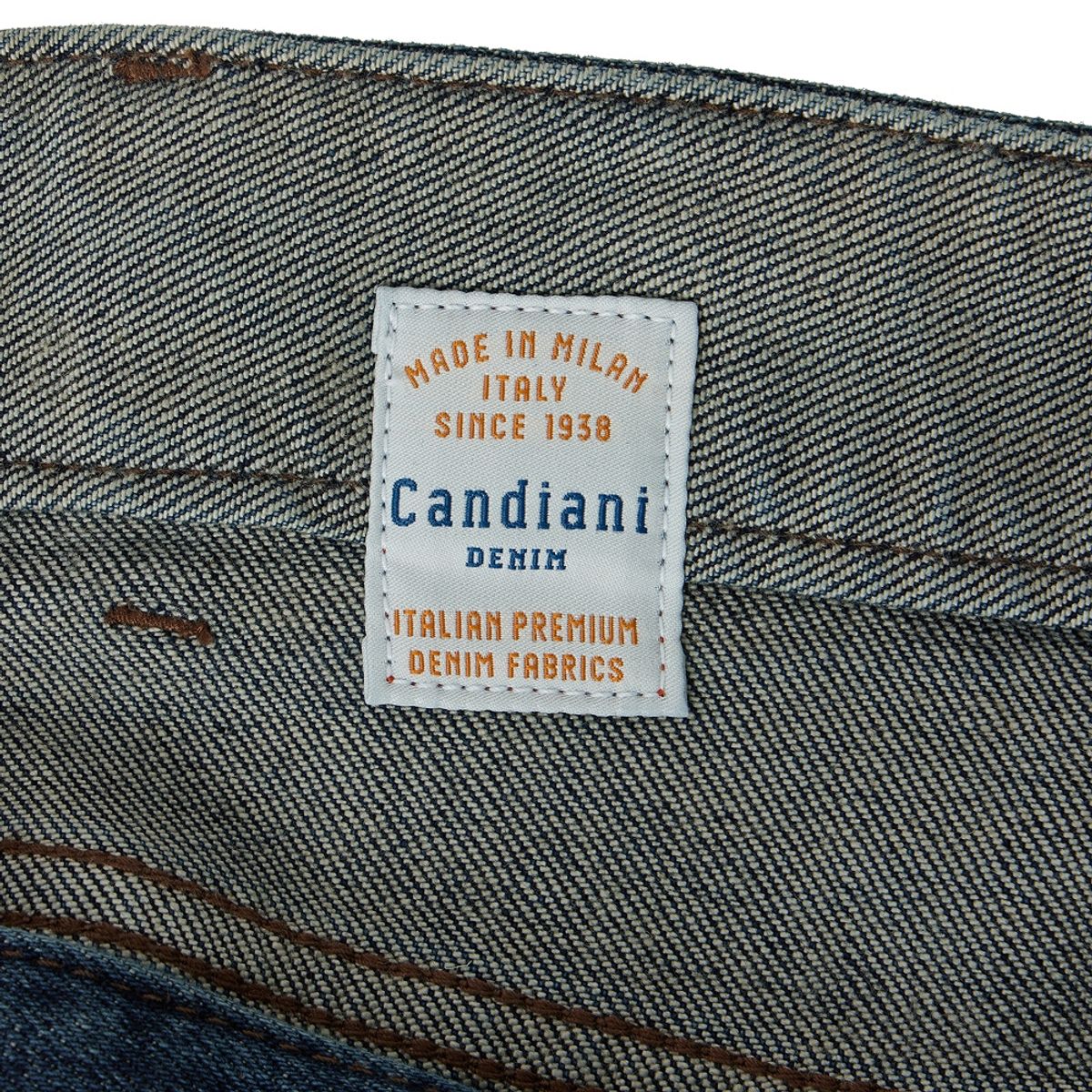 브롬톤 런던(BROMPTON LONDON) CANDIANI DENIM TROUSERS - D/BLUE (P253MDP462)
