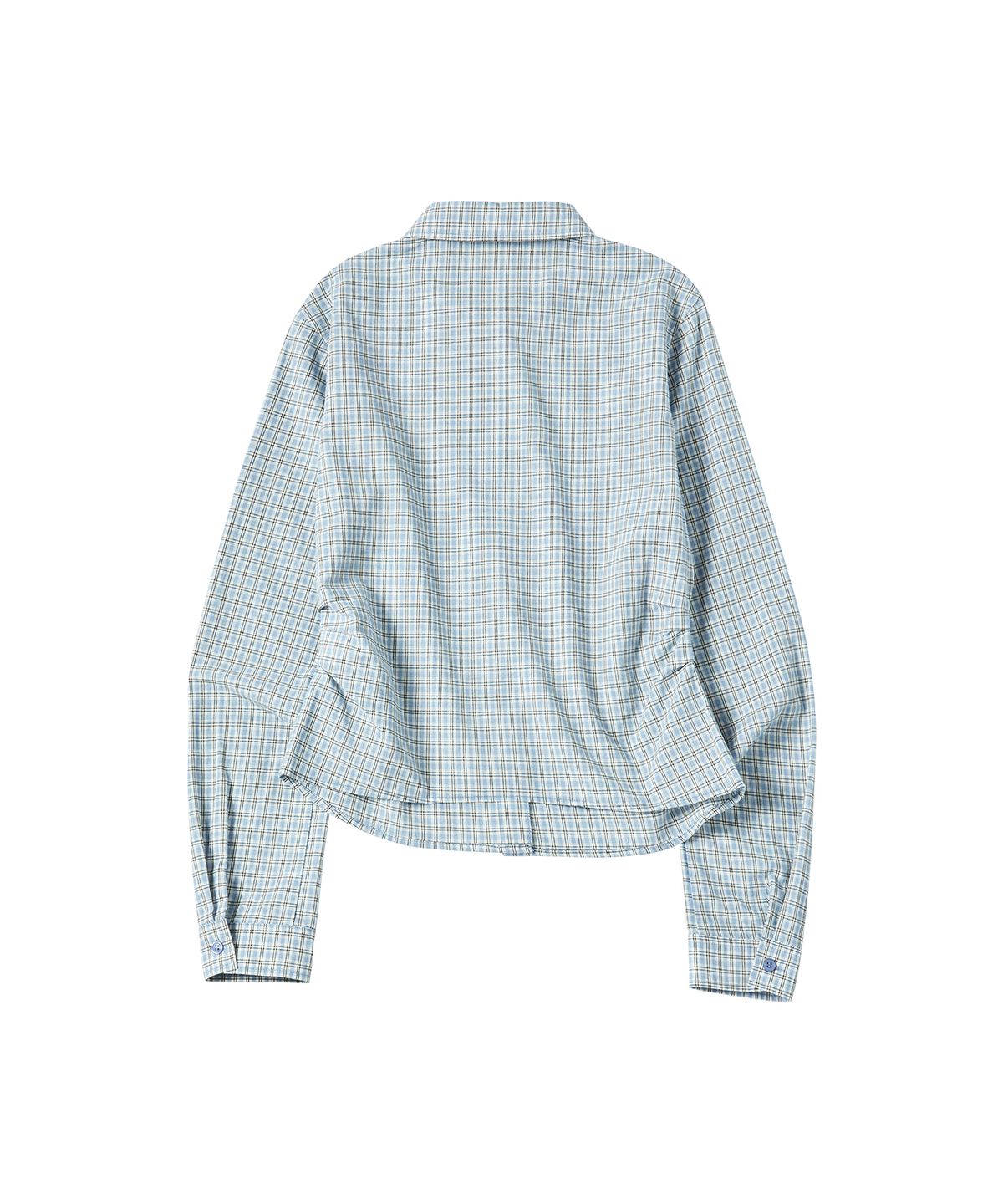 꼬모니노즈(COMONINOZ) W DOUBLE BUTTON SHIRT [SKY BLUE]