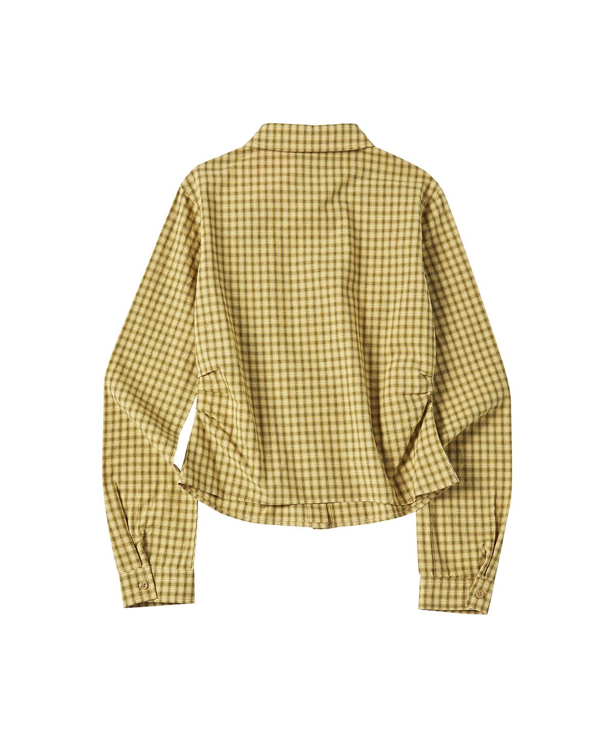 꼬모니노즈(COMONINOZ) W DOUBLE BUTTON SHIRT [OLIVE GREEN]
