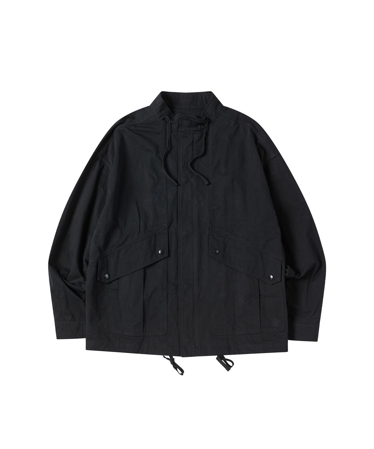 꼬모니노즈(COMONINOZ) STAND COLLAR JACKET [BLACK]