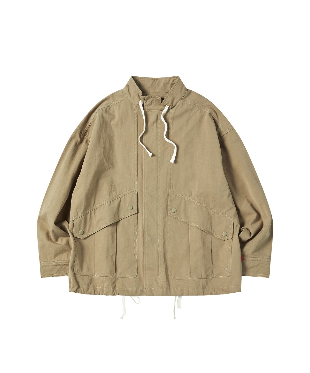 꼬모니노즈(COMONINOZ) STAND COLLAR JACKET [BEIGE]