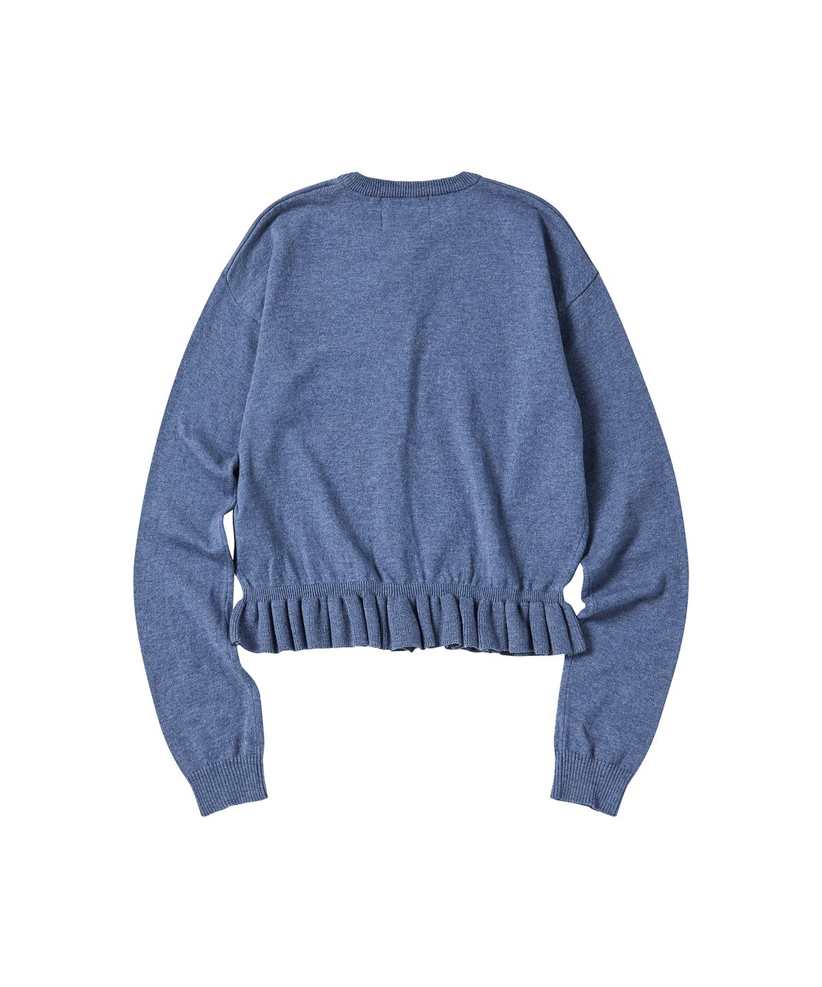 꼬모니노즈(COMONINOZ) W COMO FRILL CARDIGAN [BLUE]