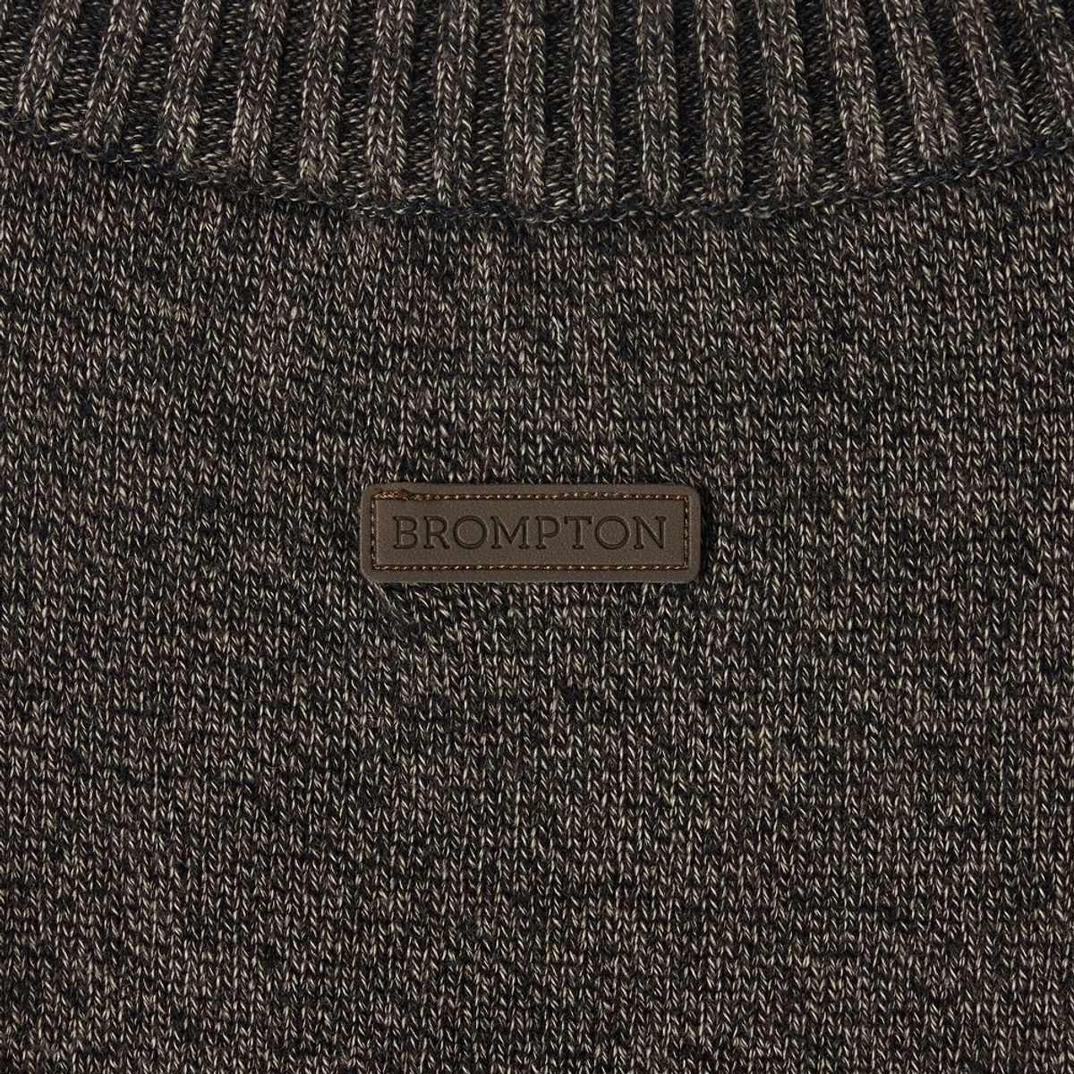 브롬톤 런던(BROMPTON LONDON) BIO-WASHING COTTON SWEATER - D/BROWN (P253MKT410)