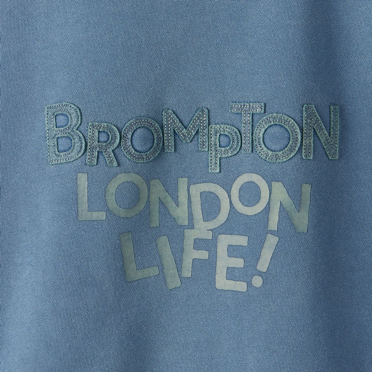 브롬톤 런던(BROMPTON LONDON) PIGMENT PRINT SWEATSHIRT - BLUE (P253USW430)