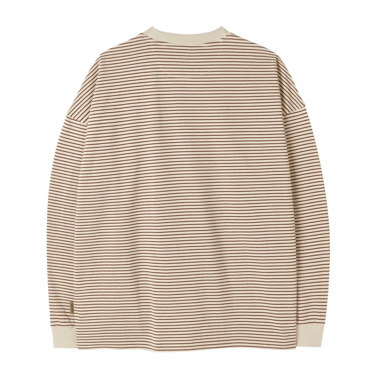 브롬톤 런던(BROMPTON LONDON) STRIPE LONG SLEEVE T-SHIRT - IVORY (P253UTS402)
