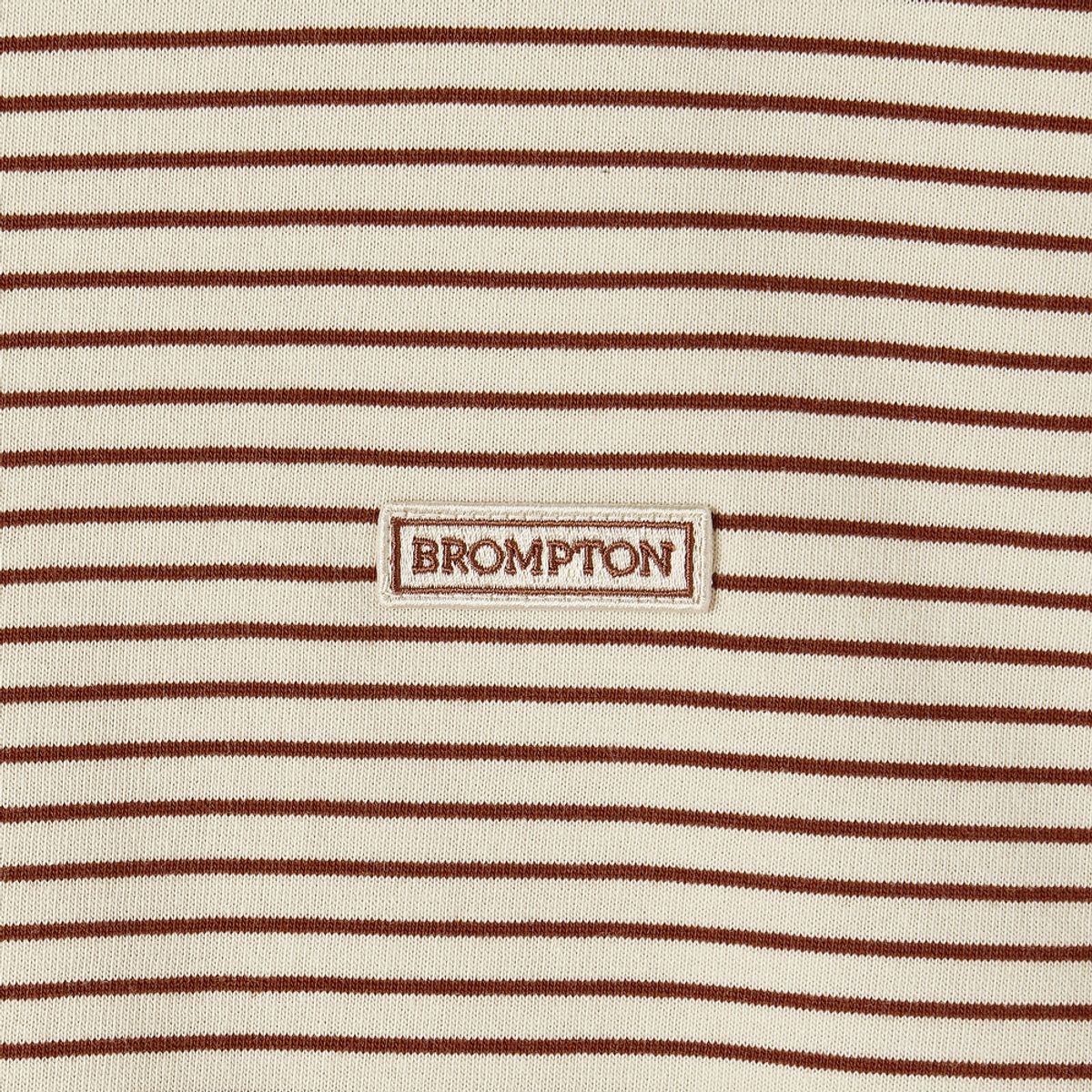 브롬톤 런던(BROMPTON LONDON) STRIPE LONG SLEEVE T-SHIRT - IVORY (P253UTS402)
