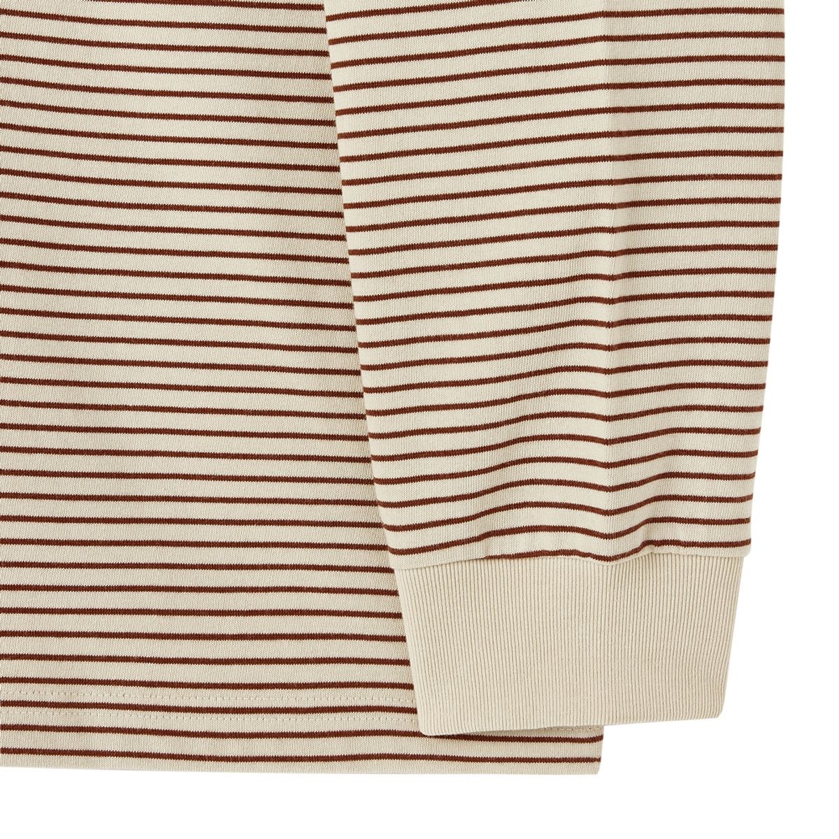브롬톤 런던(BROMPTON LONDON) STRIPE LONG SLEEVE T-SHIRT - IVORY (P253UTS402)