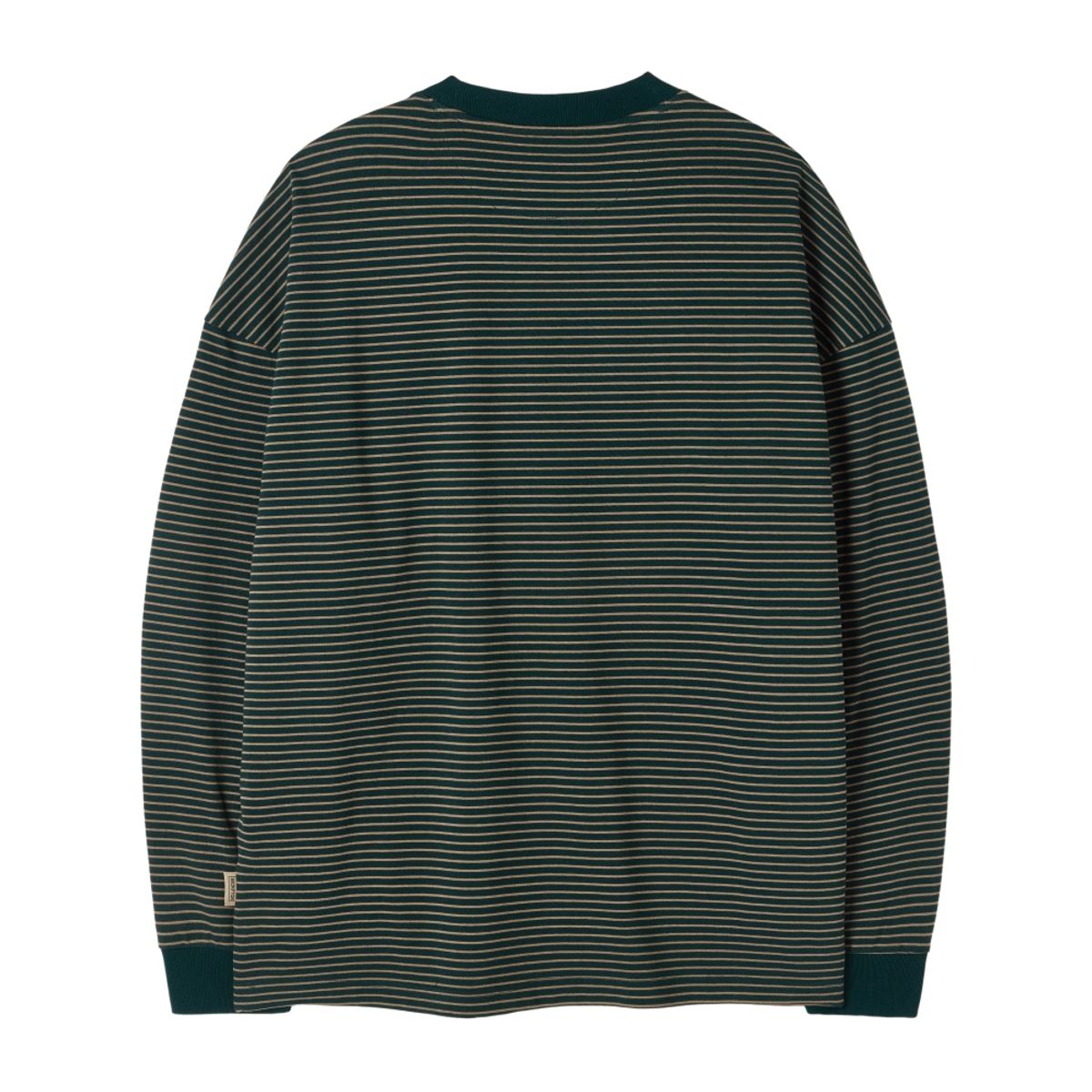 브롬톤 런던(BROMPTON LONDON) STRIPE LONG SLEEVE T-SHIRT - D/GREEN (P253UTS402)