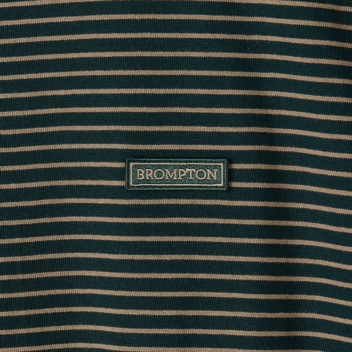 브롬톤 런던(BROMPTON LONDON) STRIPE LONG SLEEVE T-SHIRT - D/GREEN (P253UTS402)