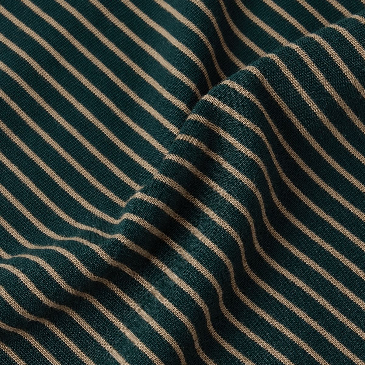브롬톤 런던(BROMPTON LONDON) STRIPE LONG SLEEVE T-SHIRT - D/GREEN (P253UTS402)
