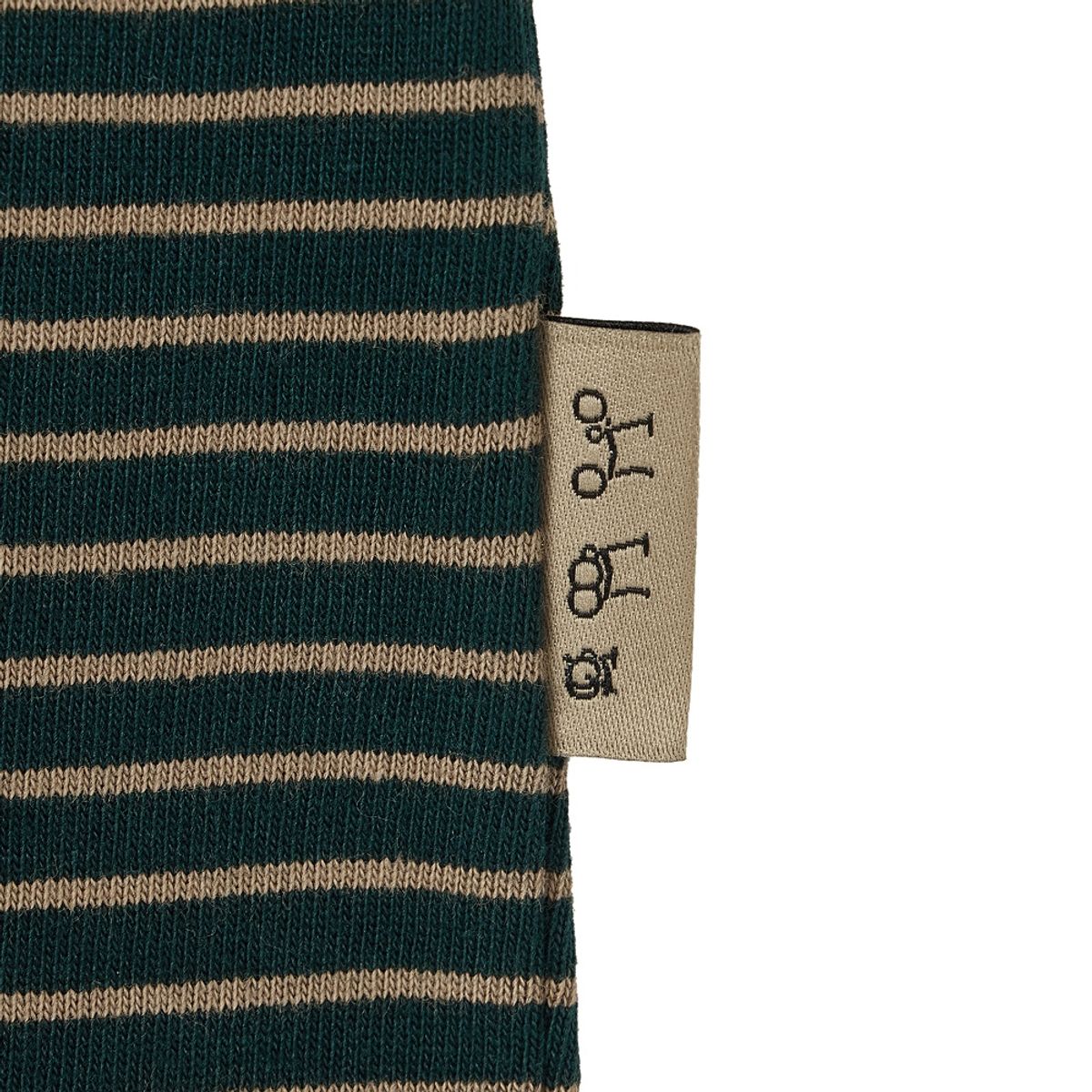브롬톤 런던(BROMPTON LONDON) STRIPE LONG SLEEVE T-SHIRT - D/GREEN (P253UTS402)