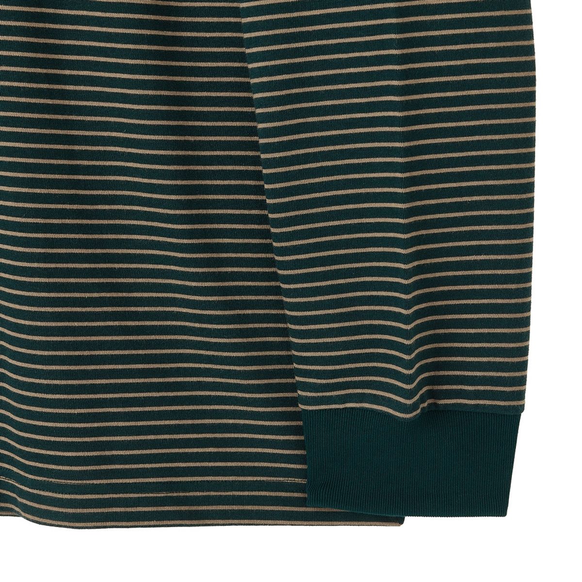 브롬톤 런던(BROMPTON LONDON) STRIPE LONG SLEEVE T-SHIRT - D/GREEN (P253UTS402)
