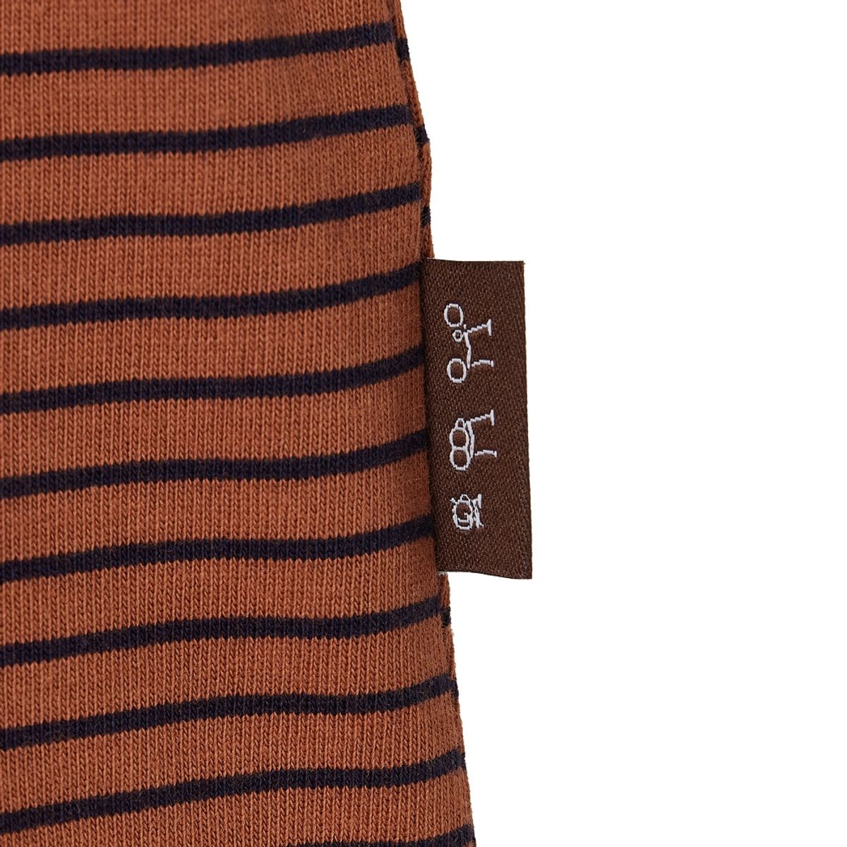 브롬톤 런던(BROMPTON LONDON) STRIPE LONG SLEEVE T-SHIRT - BRICK (P253UTS402)