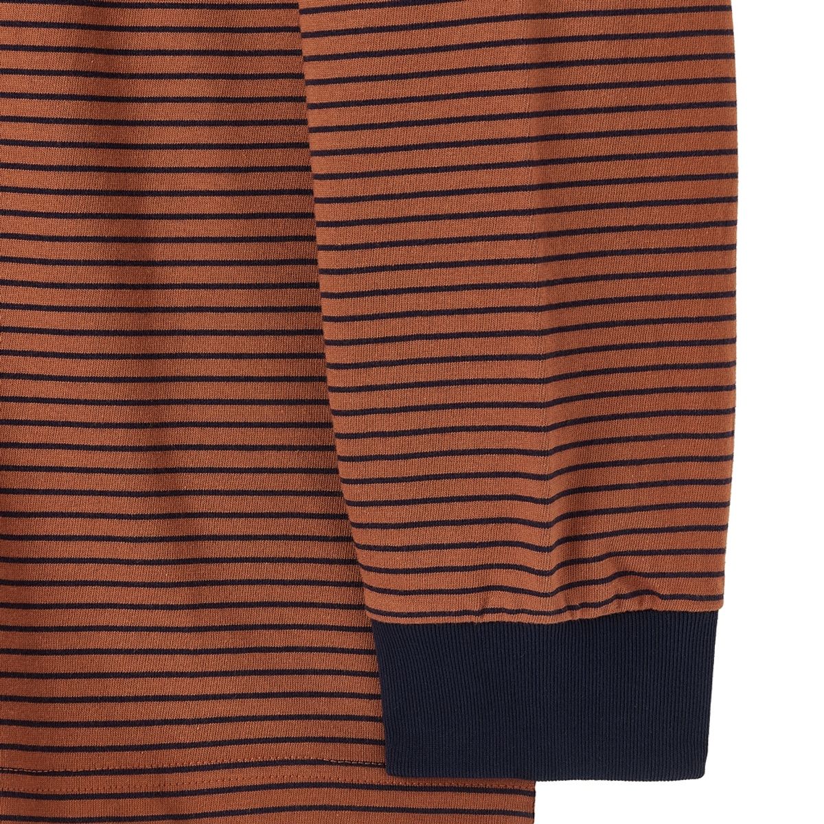 브롬톤 런던(BROMPTON LONDON) STRIPE LONG SLEEVE T-SHIRT - BRICK (P253UTS402)