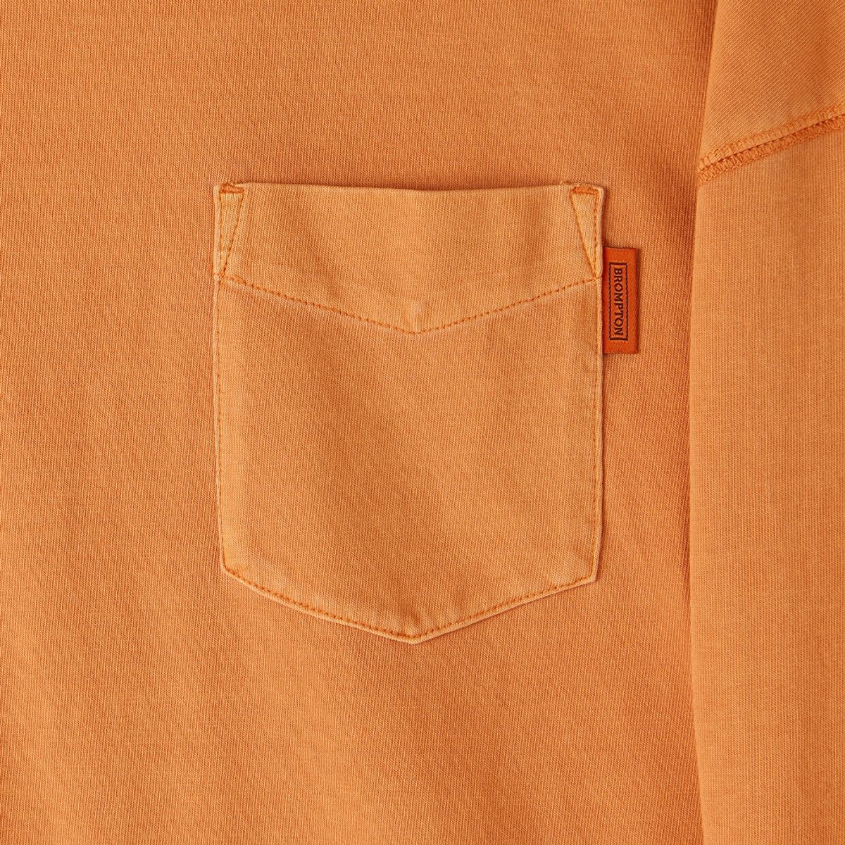 브롬톤 런던(BROMPTON LONDON) PIGMENT LONG SLEEVE T-SHIRT - ORANGE (P253UTS403)