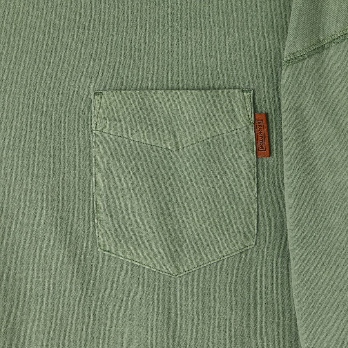 브롬톤 런던(BROMPTON LONDON) PIGMENT LONG SLEEVE T-SHIRT - GREEN (P253UTS403)