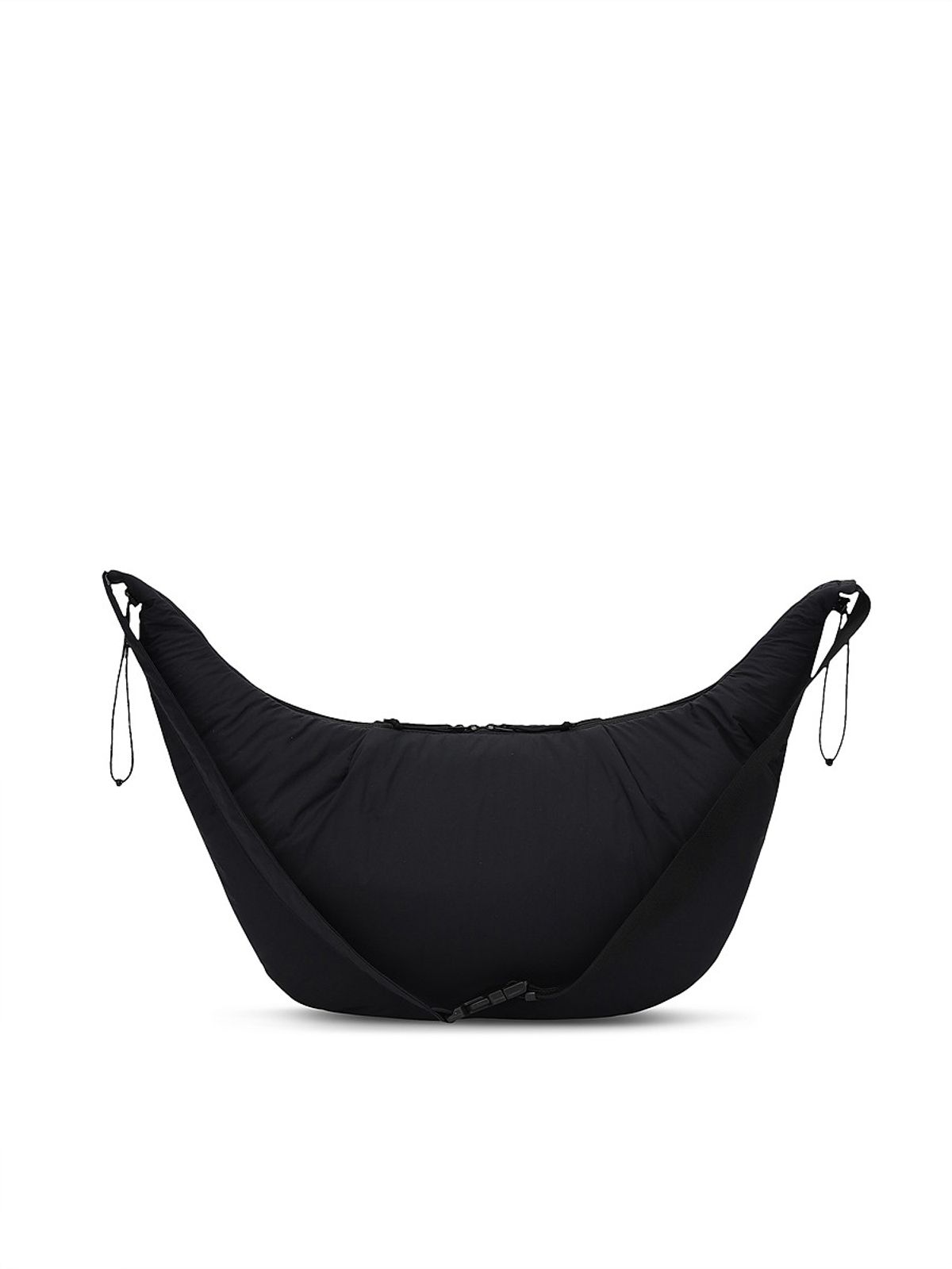 디스커버리 익스페디션(DISCOVERY EXPEDITION) 커브 패디드 드로스트링 퍼커링 백 L (BLACK)