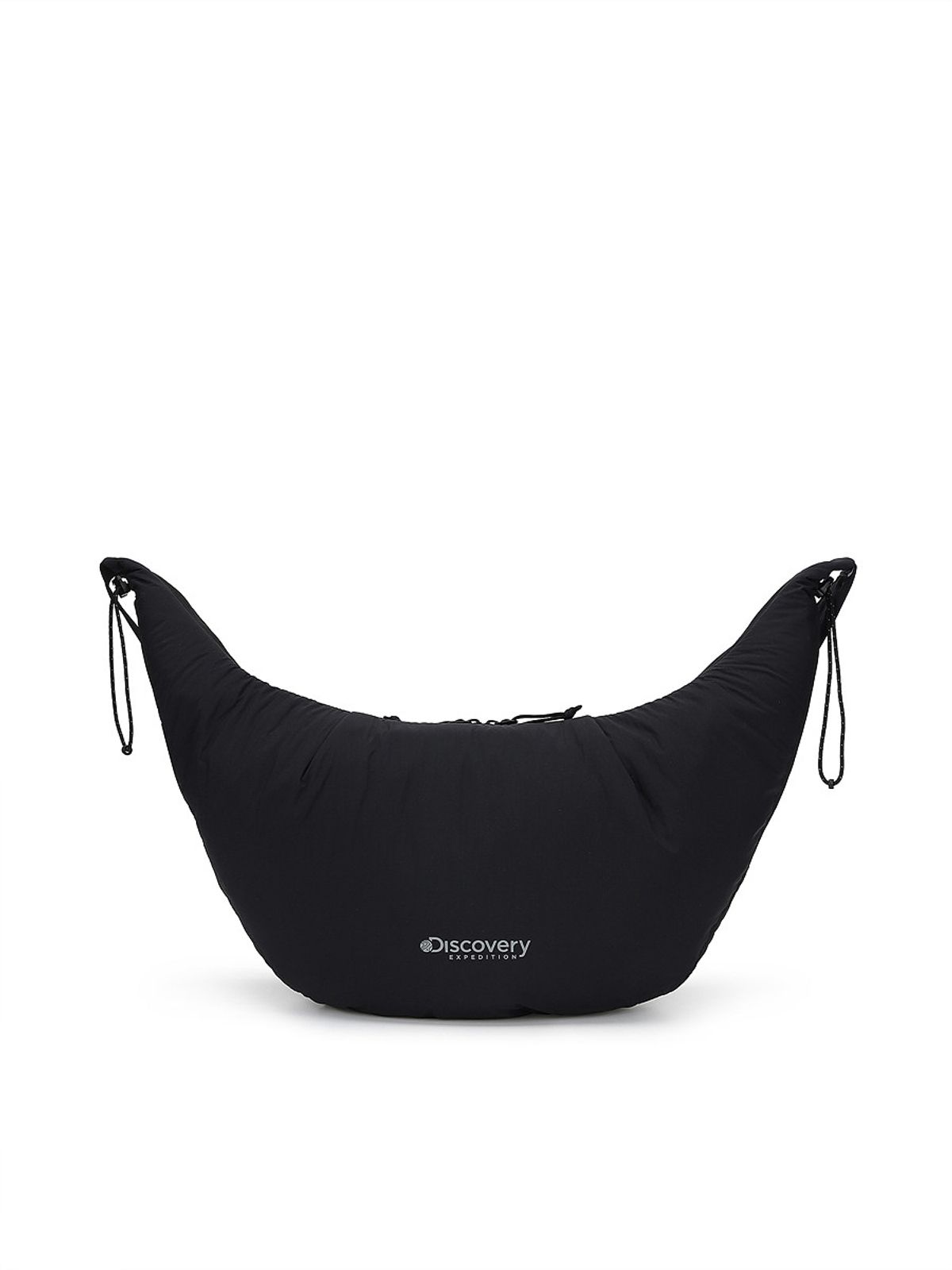 디스커버리 익스페디션(DISCOVERY EXPEDITION) 커브 패디드 드로스트링 퍼커링 백 L (BLACK)