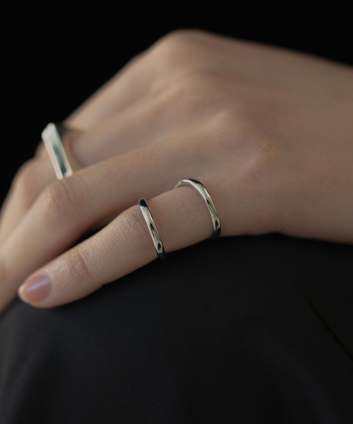 노비스도쿄(NOVICE TOKYO) 더블 라인 핑키 링 Double Line Pinky Ring / Silver
