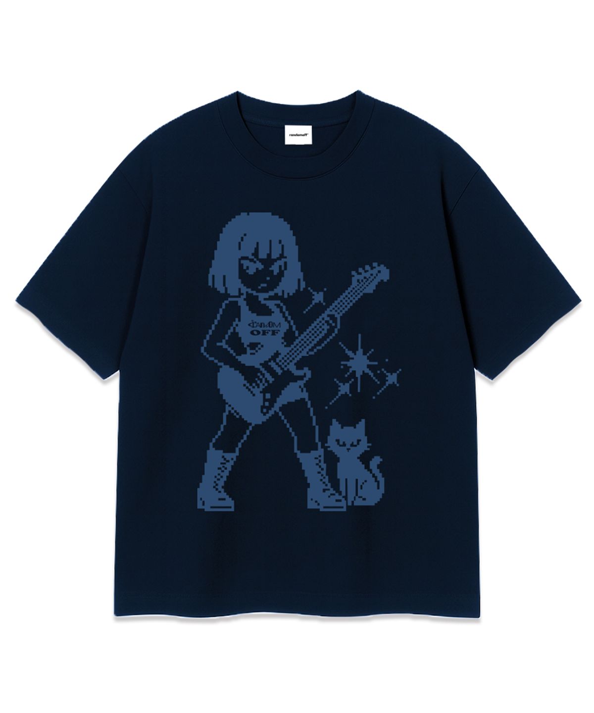 랜덤오프(RANDOMOFF) PIXEL GUITAR KID OVER FIT T-SHIRT (3color)